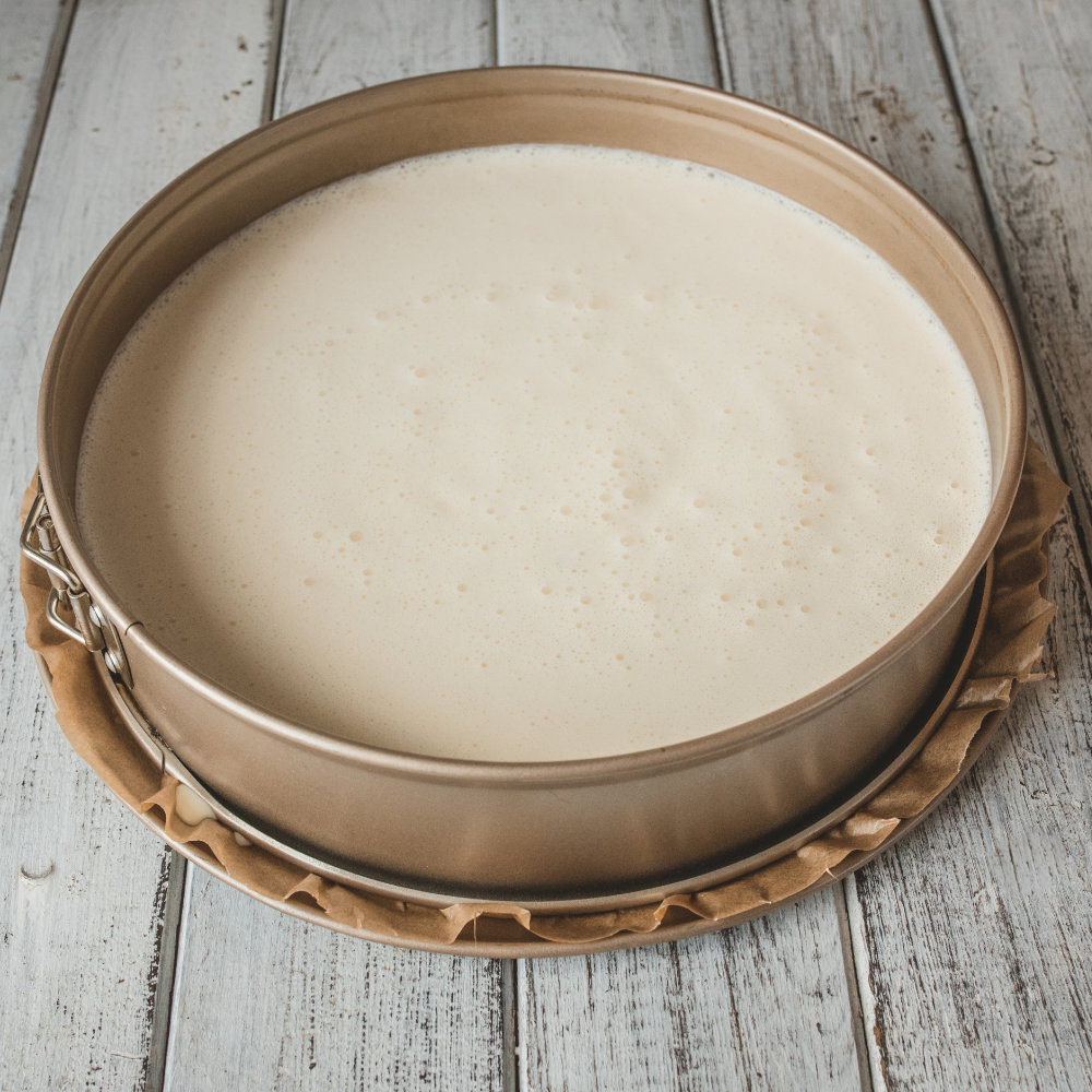 Baskický spálený cheesecake – recept krok 6